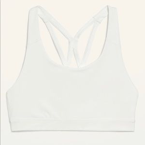 NWT Old Navy White Sports Bra in Small